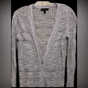 Banana Republic | Heather Gray Long Duster Cardigan Sweater Women’s Size Small